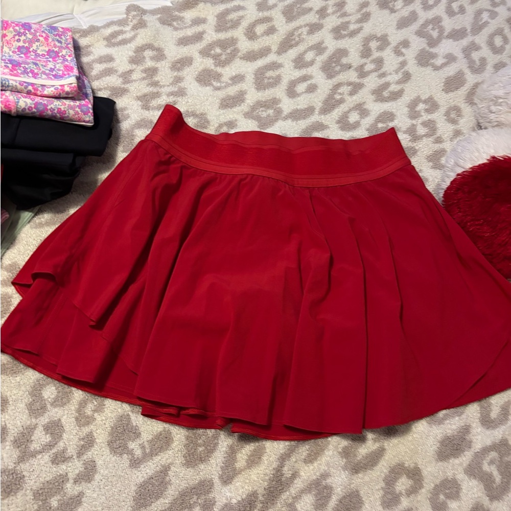 Lululemon red athleisure skort- size 10